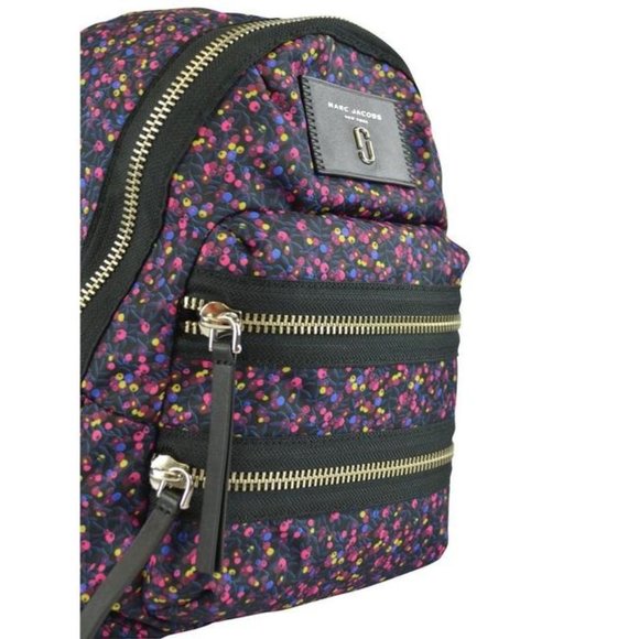 Mixed Berries Print Blue Nylon Backpack main image 7